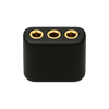 MMCX to 3x SQ, 2.54mm pitch (-) (+) (-)