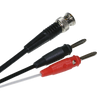50Ω BNC plug to 2 x 4mm plug, RG 58, 1.5m