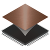 Set 10 self-adhesive 2x2cm Cu Pads