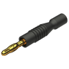 Flexible adapter 5.0 to 4mm plug (black)