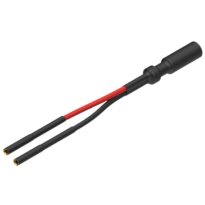 Dual adapter 2.5 to 0.8mm socket