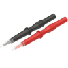 Set 2 spring tips, 4mm, red/black,
