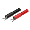 Set 2 spade terminals, 4.5mm fork opening