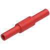 Short circuit adapter / coupler red 2x4mm