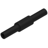 Short circuit adapter / coupler black 2x4mm