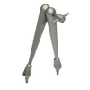 3D measuring-tripod 200mm / M6 V2A, -55°C to +155°C