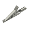 Alligator clip V2A to 4mm socket, -55°C to +155°C
