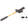 Safety clamp-type test probe with split test clamp (black)