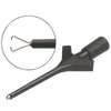 Miniature clamp-type test probe (black), clamping range 3.5mm, 60V DC