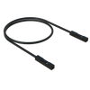 Measuring lead 0.64 / 0.64mm socket, 25cm (black)