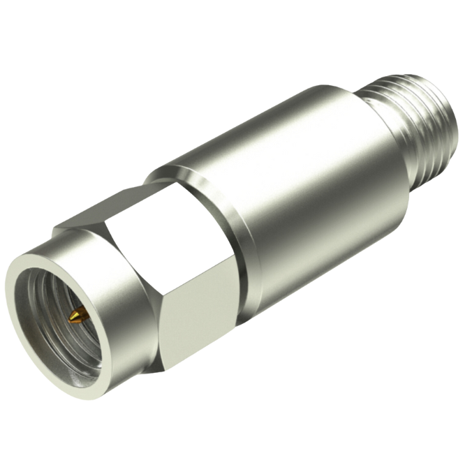 50Ω SMA attenuator, 3dB, DC to 12.4GHz, A912403