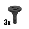Only for discontinued FireFly® body - 3x FireFly® 10kV probe holder adapter