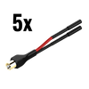 5x MMCX to 2x 0.025 inch Y-lead adapter
